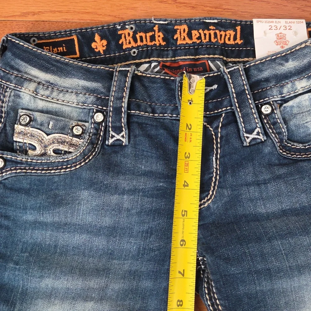 Rock Revival Women's Jeans 23x 32. New W TAGS - Picture 9 of 11
